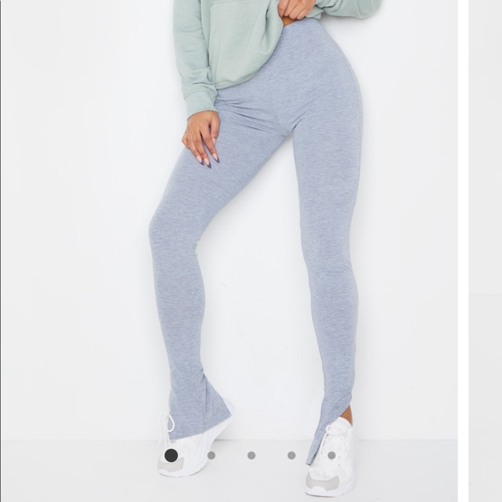 Split hem leggings